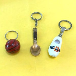 3 Key Chains / Bag Charms